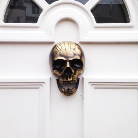 Brass Skull Door Knocker Lorna