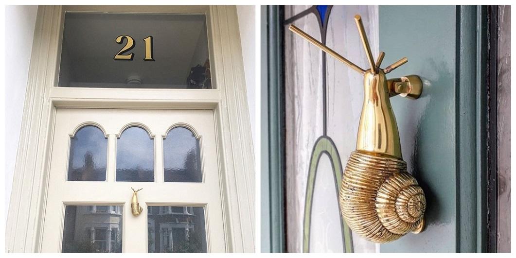 Snail Door Knocker Customer Pictures