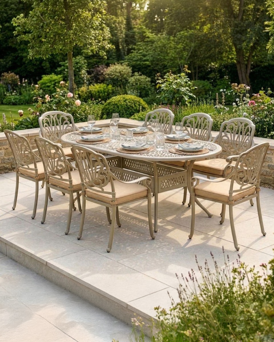 Eight Seater Garden Dining Sets Eight Seater Garden Dining Sets