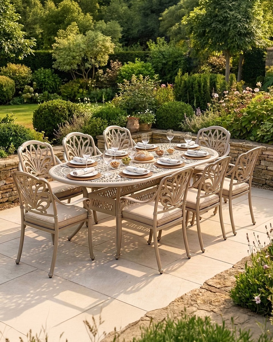 Eight Seater Garden Dining Sets