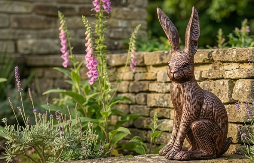 Rabbit & Hare Sculptures