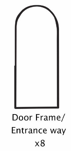 Door Frame/ Entrance Way x8