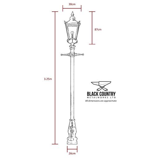 Technical Specifications of the Lamp Post Replacement Lantern