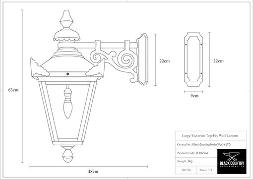 Technical Specifications of the Lamp Post Replacement Lantern