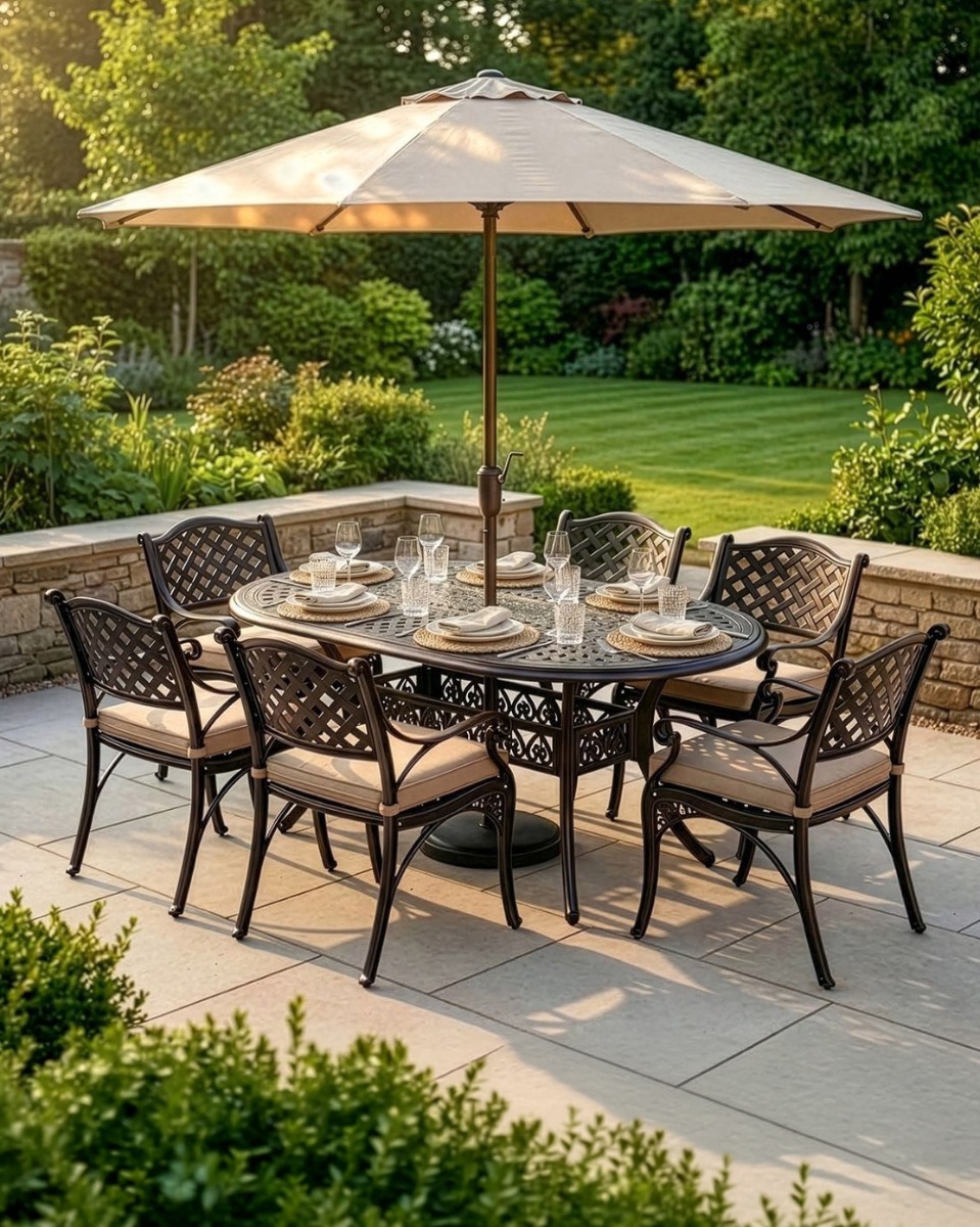Six Seater Garden Dining Sets Six Seater Garden Dining Sets