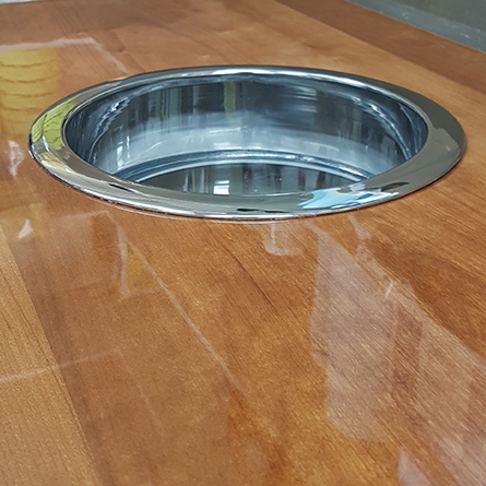 Brass porthole for narrowboat