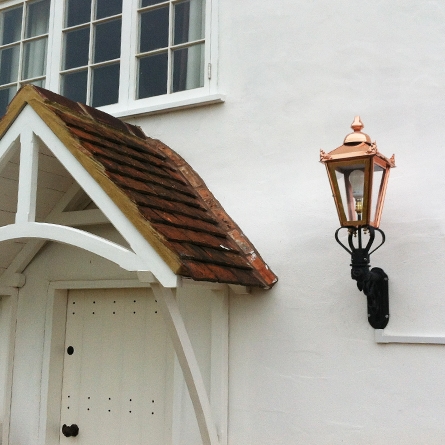 Victorian copper wall light