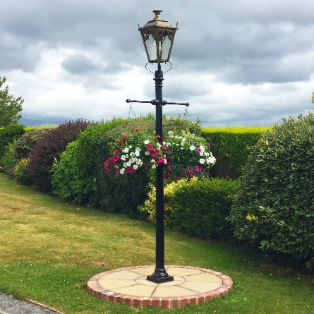 Garden Lamp Post / Searchlight 1569 3 Capri Rustic Brown Outdoor Lamp