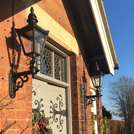 Victorian wall lantern and bracket