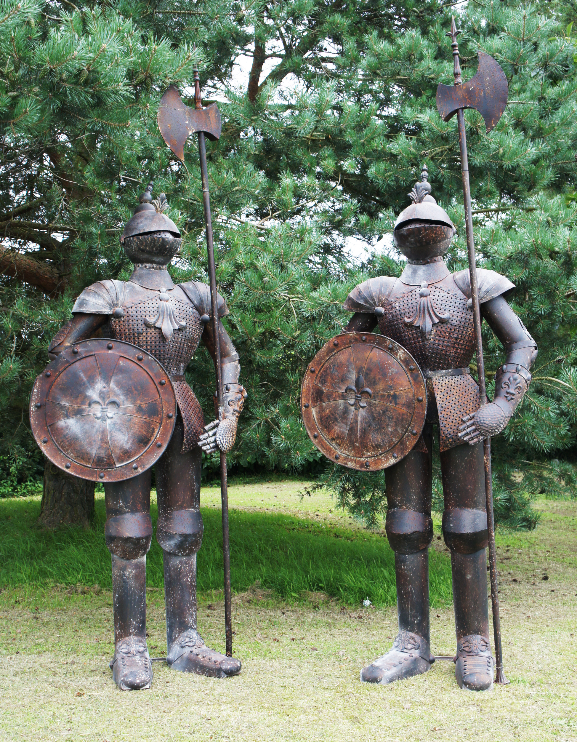Knight Scupltures, Suit of Arms Sculptures