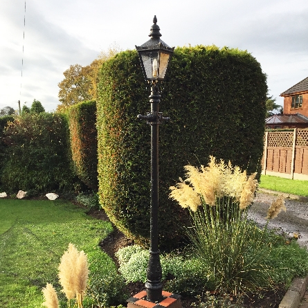 Victorian garden lamp post