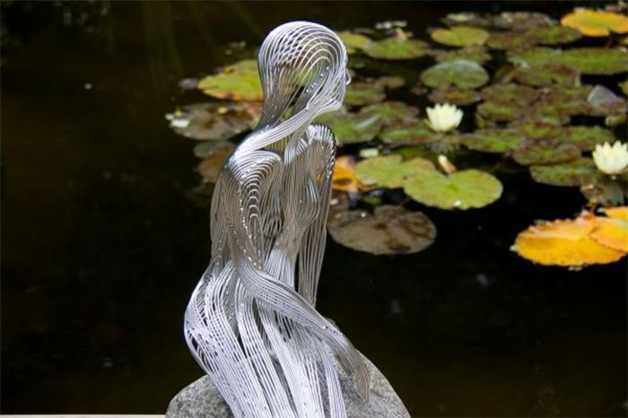 Mermaid Garden Sculpture - Black Country Metal Works