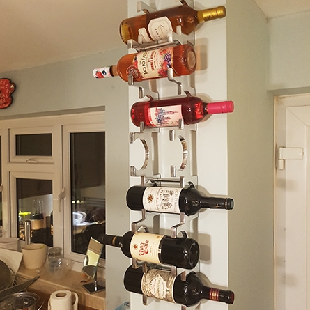 Modern wine bottle holder