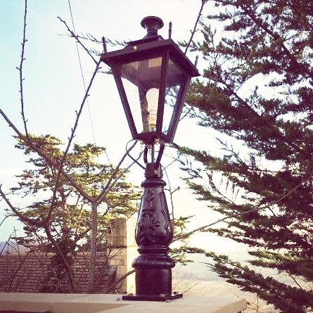 Garden pillar light